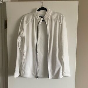 White Utility Fleece Jacket - Women's
